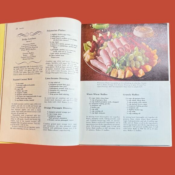 1974 Vintage Better Homes And Gardens Best Buffets Hardcover Cookbook First Ed - Picture 4 of 9